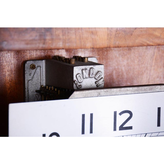 Art Deco Wall Clock in Walnut attributed to Angelus, France, 1930s For Sale - Image 15 of 18