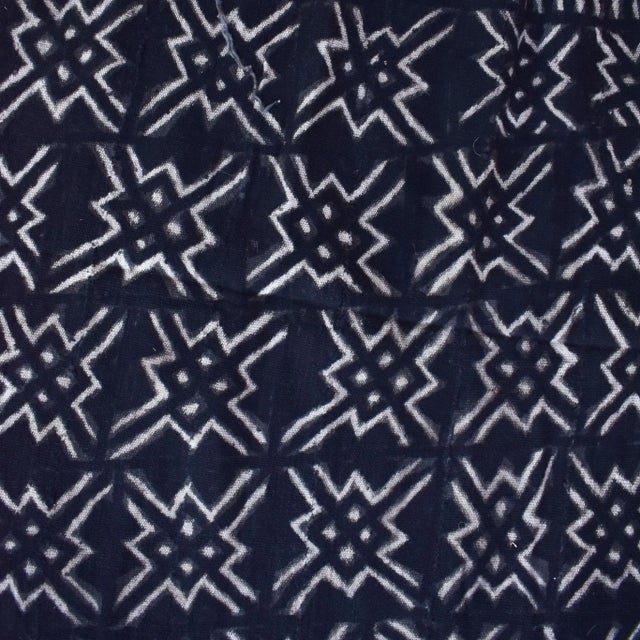 Mid 20th Century Black Mudcloth Textile For Sale - Image 4 of 9