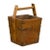 19th Century Antique Chinese Wood & Metal Grain Basket with Carrying Handle For Sale In New York - Image 6 of 13