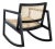 Wood Perth Rattan Rocking Chair - Black/Natural For Sale - Image 7 of 11