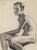 Vintage Art Deco Charcoal Male Nude Figure Drawing by Anne Neumark 1928 For Sale - Image 4 of 6