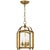 Arch Top Mini Lantern in Antique-Burnished Brass Designer: Chapman & Myers Canopy: 5.75" Round Mounting: Chain Shade...