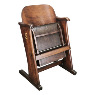 Art Deco Cinema Chair, Czech, 1920s For Sale