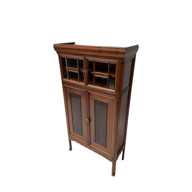 Arts and Crafts Cupboard by Kees Oosschot for J.B. Hillen Amsterdam, 1900s For Sale - Image 3 of 14
