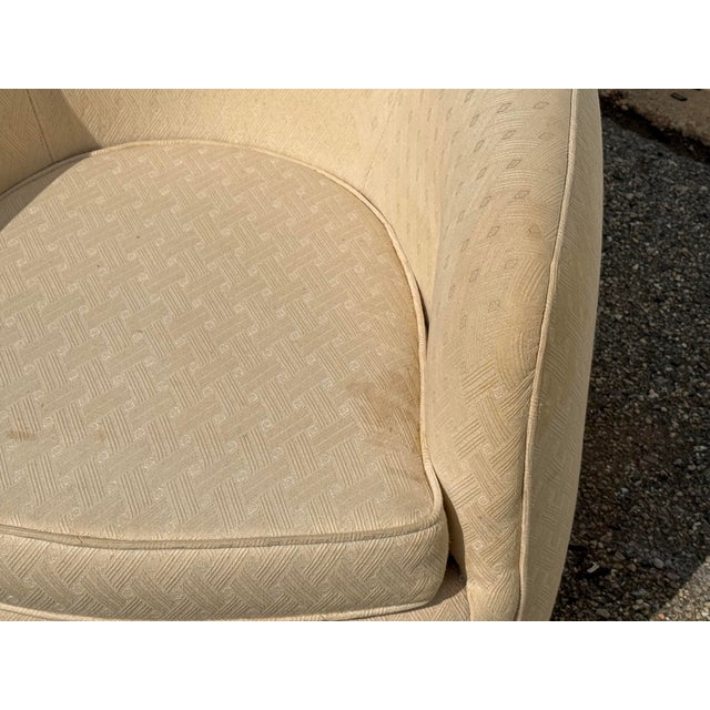 Pair of Vintage Thayer Coggin Milo Baughman Style Tub / Barrelback Club Chairs For Sale - Image 12 of 12
