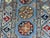 Textile Blue and Burgundy Bokhara Wool Runner Rug With Tribal Gul Motifs, 2'11" X 9'7" For Sale - Image 7 of 17