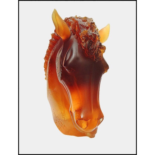 It is of impressive craftsmanship and size, measuring approximately 9.5" x 8.5", and full of immaculate detail. Jean Daum...