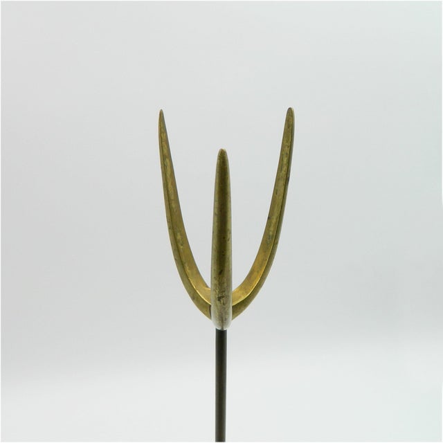 Mid-Century Modern Vienna Brass Aluminum Standing Ashtray by Karl Hagenauer, 1950s For Sale - Image 3 of 18