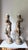 Vintage Art Nouveau Style Figural Candle Holders Depicting Female Nymphs Holding Floral Motifs For Sale - Image 17 of 17
