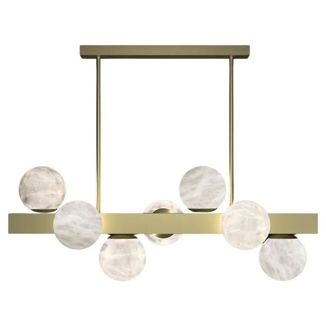 Not Yet Made - Made To Order Dioniso Brushed Brass Pendant Lamp by Alabastro Italiano For Sale - Image 5 of 5