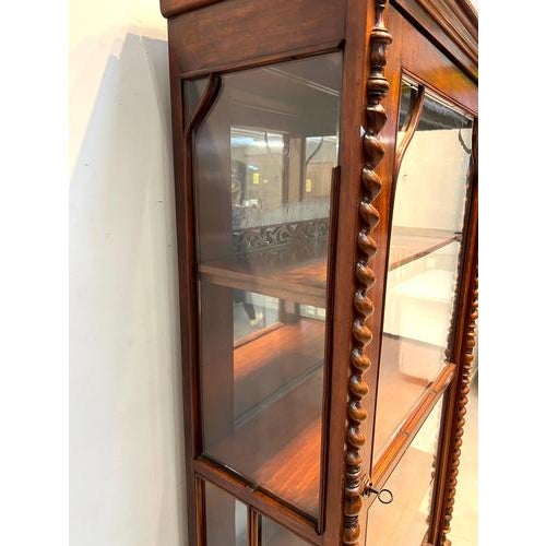 Barley Twist Display Cabinet For Sale - Image 6 of 8