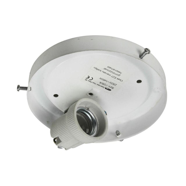 1960s Mid-Century Round Clear Glass Sconce or Flush Mount For Sale - Image 5 of 10