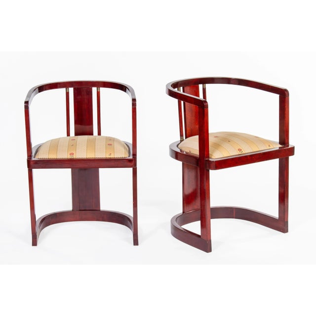 Art Deco seating ensembe from Austria consisting of a canape, two armchairs and center table. Manufactured around 1920....