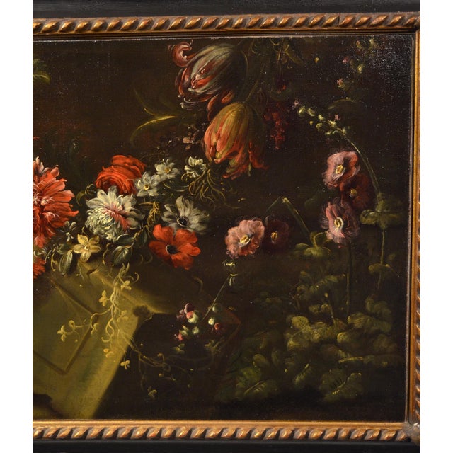 Early 18th Century Pieter Casteels III, Floral Still Life, 1700, Oil on Canvas, Framed For Sale - Image 5 of 18