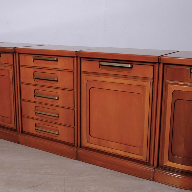 Italian Modular Sideboard in Wood, 1980s For Sale - Image 15 of 18
