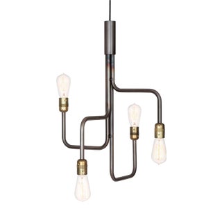 Small Black Oxide Strapatz Celling Lamp by Sabina Grubbeson for Konsthantverk Tyringe For Sale