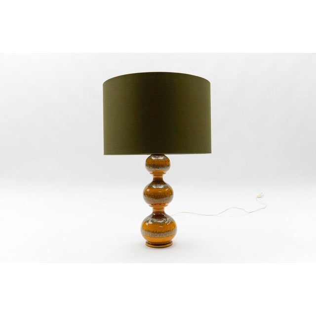 Orange Ceramic Table Lamp Base from Kaiser Leuchten, Germany, 1960s For Sale - Image 18 of 18