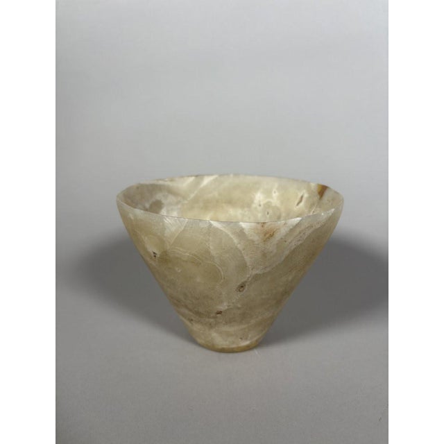 Renaissance Alabaster vase with banded Egyptian decoration, Late Period, ca. 664–332 BC For Sale - Image 3 of 6