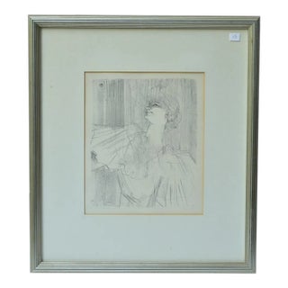 Henri Toulouse-Lautrec, Yvette Guilbert, 11 1/2"x9" Lithograph For Sale