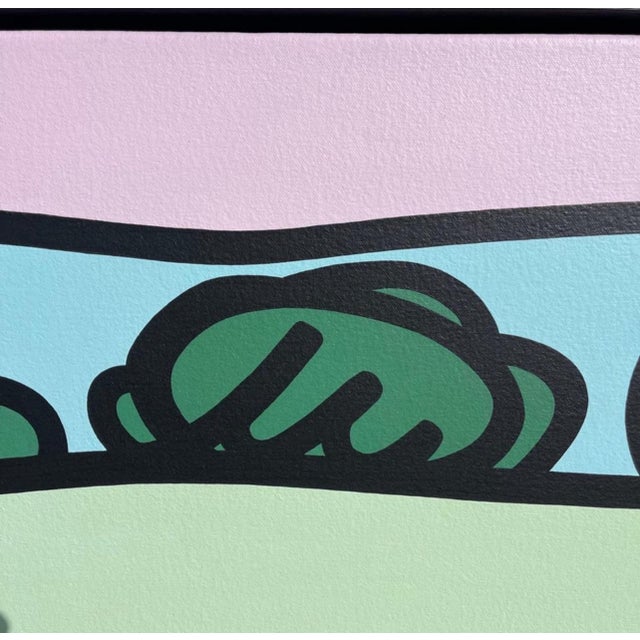 Kevin T. Kelly, 1960-, "Archetypal Landscape" XIII Neo Pop Acrylic on Canvas For Sale - Image 4 of 9