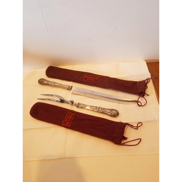 Early 20th Century Tiffany and Co. English King Carving Set For Sale - Image 5 of 6