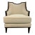 A.r.t. Furniture Transitional Light Beige Club Chair For Sale