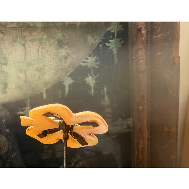 Antique Edwardian Mother-of-Pearl Clover Hatpins With Cut Glass & Original Acorn Caps — Pair, C. 1895-1915 For Sale - Image 11 of 12