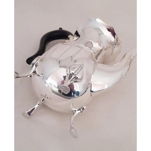 Metal Arts and Crafts Sterling Silver Coffee Service from James Deakin & Sons, 1927, Set of 3 For Sale - Image 7 of 18