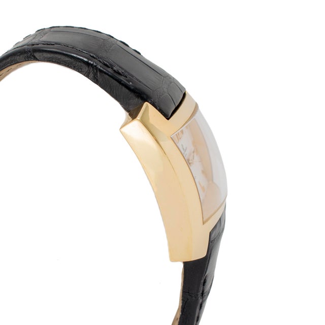 Modern Baume Et Mercier Hampton 42mm 65395 White Dial 18k Yellow Gold Automatic Watch For Sale - Image 3 of 8