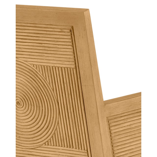 Boho Chic Currey & Company Santos Sea Sand Armchair, Liller Malt For Sale - Image 3 of 10