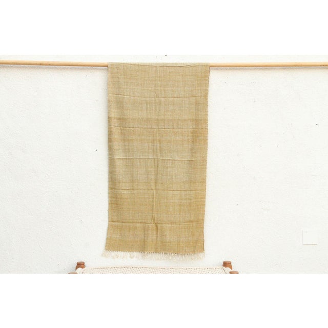 1990s Organic Peace Silk Throw, Woven Earth For Sale - Image 5 of 5