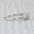 2010s Vintage Round 0.64ctw Diamond Engagement Ring 900 Platinum Size 7.25 For Sale - Image 5 of 8