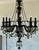 Stunning MC Noon Crystal 8-light black chandelier with satin crystals, purchased directly from MC Noon Crystal Import on...