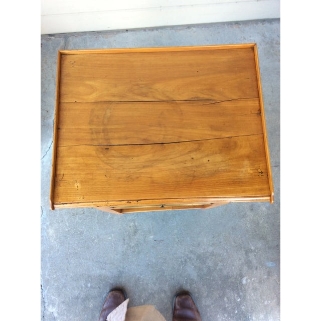 19th Century French Three Drawer Table With Brass Inlay For Sale - Image 4 of 12