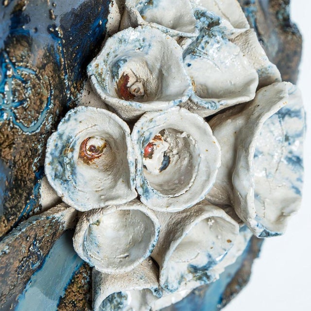 Vintage Danish Floral Ceramic Wall Light, 1970 For Sale - Image 10 of 18