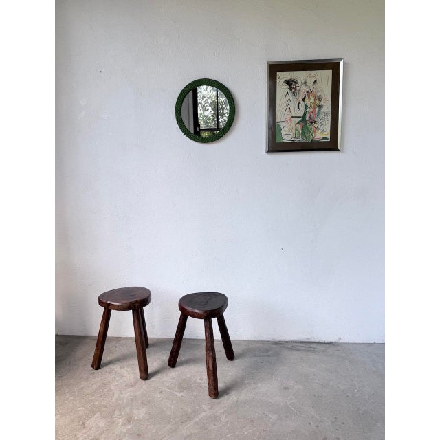 Round Wicker Mirror, 1960s For Sale - Image 6 of 18