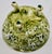 Vintage R. Capodimonte Italian Porcelain Covered Dish With Putti & Birds, Footed Green Gold Compote For Sale - Image 12 of 13