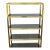 Safavieh Musetta Brushed Gold Etegere For Sale
