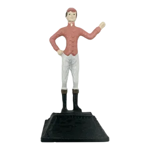 Vintage Equestrian Jockey Place Card Holder Pink