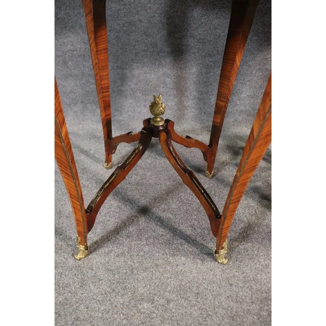 Pair Louis XV Style Marble Top Side Tables For Sale In Philadelphia - Image 6 of 11