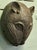 Large African Benin Bronze Leopard's Head, 1950 For Sale - Image 6 of 9