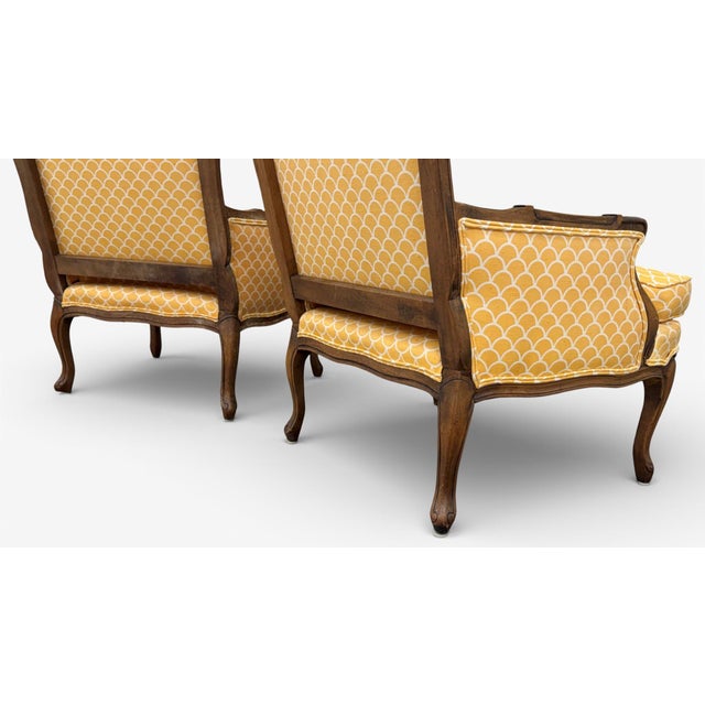 Vintage Century Chair French Bergere Chairs, a Pair For Sale - Image 12 of 17