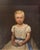 Biedermeier Artist, Child Portrait, Girl with Rose, 1840, Oil Painting on Canvas, Framed For Sale - Image 6 of 10