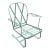 Vintage Woodard Wrought Iron Bouncer Chair Chantilly Rose Pattern For Sale
