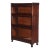 Antique Arts & Crafts Mahogany 3-Stack Barrister Bookcase Circa 1920 For Sale