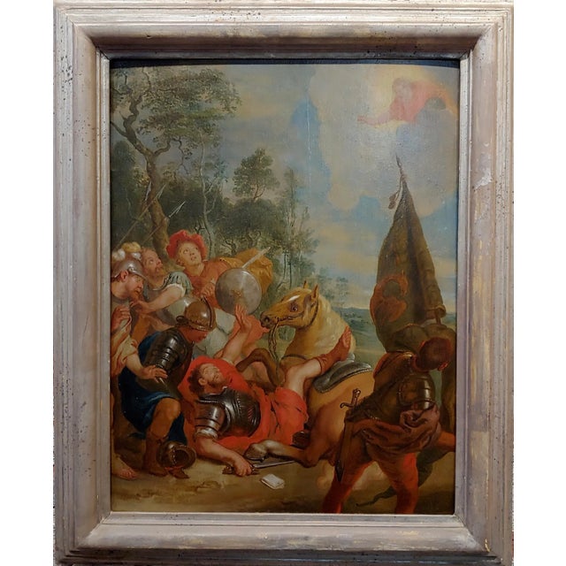 16th/17th century Old Master - Wounded Warrior - Oil painting Old Master - oil painting on Board Circa 1580/1700s Frame...
