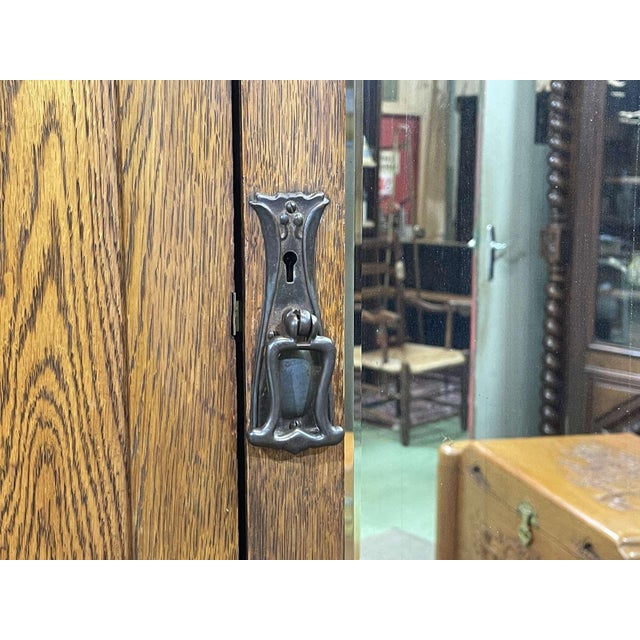 English Wardrobe in Oak For Sale - Image 6 of 14