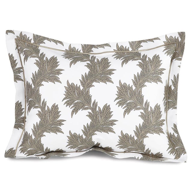 You’ll drift off to sleep, like the leaves that softly float along these lovely, Italian-made linens. Made from 300 thread...