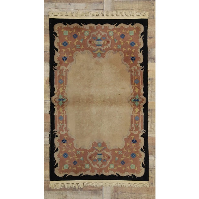 Antique Chinese Art Deco Rug - 03'00 x 04'10 For Sale In Dallas - Image 6 of 7