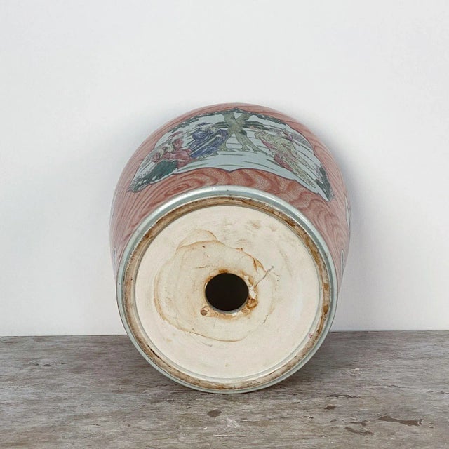 Ceramic Rare Large Chinese Porcelain Cachepot, Circa 1910 For Sale - Image 7 of 8